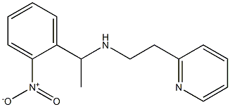 [1-(2-nitrophenyl)ethyl][2-(pyridin-2-yl)ethyl]amine Structure