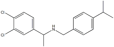 [1-(3,4-dichlorophenyl)ethyl]({[4-(propan-2-yl)phenyl]methyl})amine