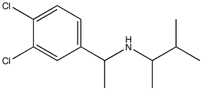 [1-(3,4-dichlorophenyl)ethyl](3-methylbutan-2-yl)amine,,结构式