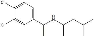 [1-(3,4-dichlorophenyl)ethyl](4-methylpentan-2-yl)amine Structure