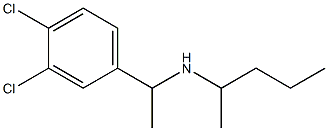 [1-(3,4-dichlorophenyl)ethyl](pentan-2-yl)amine Structure