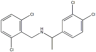 [1-(3,4-dichlorophenyl)ethyl][(2,6-dichlorophenyl)methyl]amine Structure