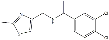 [1-(3,4-dichlorophenyl)ethyl][(2-methyl-1,3-thiazol-4-yl)methyl]amine,,结构式