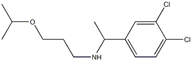 [1-(3,4-dichlorophenyl)ethyl][3-(propan-2-yloxy)propyl]amine Structure