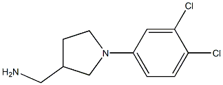 [1-(3,4-dichlorophenyl)pyrrolidin-3-yl]methylamine Structure