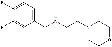 [1-(3,4-difluorophenyl)ethyl][2-(morpholin-4-yl)ethyl]amine,,结构式