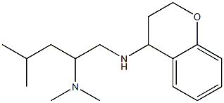 [1-(3,4-dihydro-2H-1-benzopyran-4-ylamino)-4-methylpentan-2-yl]dimethylamine 化学構造式