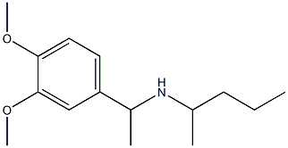 [1-(3,4-dimethoxyphenyl)ethyl](pentan-2-yl)amine 化学構造式