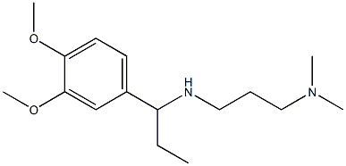 [1-(3,4-dimethoxyphenyl)propyl][3-(dimethylamino)propyl]amine Structure