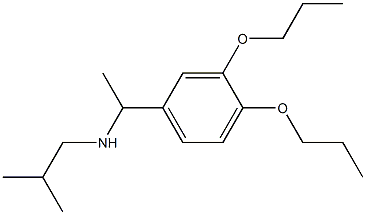[1-(3,4-dipropoxyphenyl)ethyl](2-methylpropyl)amine Structure