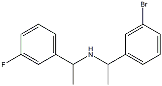 [1-(3-bromophenyl)ethyl][1-(3-fluorophenyl)ethyl]amine 结构式