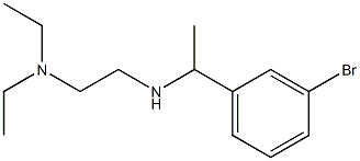 [1-(3-bromophenyl)ethyl][2-(diethylamino)ethyl]amine 化学構造式
