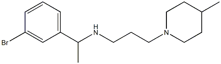  [1-(3-bromophenyl)ethyl][3-(4-methylpiperidin-1-yl)propyl]amine