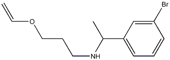 [1-(3-bromophenyl)ethyl][3-(ethenyloxy)propyl]amine 化学構造式