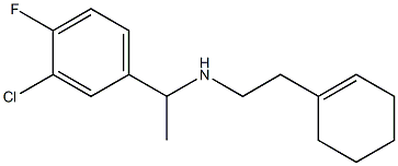 [1-(3-chloro-4-fluorophenyl)ethyl][2-(cyclohex-1-en-1-yl)ethyl]amine Structure