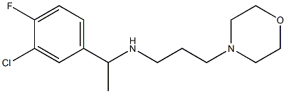 [1-(3-chloro-4-fluorophenyl)ethyl][3-(morpholin-4-yl)propyl]amine Structure