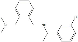 [1-(3-chlorophenyl)ethyl]({2-[(dimethylamino)methyl]phenyl}methyl)amine Structure