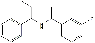 [1-(3-chlorophenyl)ethyl](1-phenylpropyl)amine 化学構造式