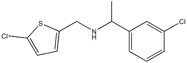 [1-(3-chlorophenyl)ethyl][(5-chlorothiophen-2-yl)methyl]amine Structure