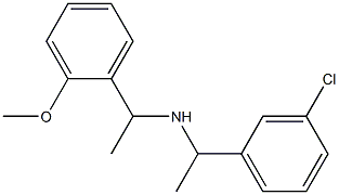 [1-(3-chlorophenyl)ethyl][1-(2-methoxyphenyl)ethyl]amine Structure