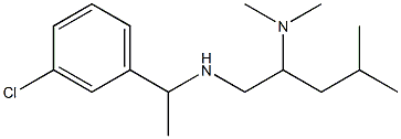 [1-(3-chlorophenyl)ethyl][2-(dimethylamino)-4-methylpentyl]amine,,结构式