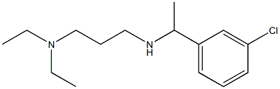 [1-(3-chlorophenyl)ethyl][3-(diethylamino)propyl]amine