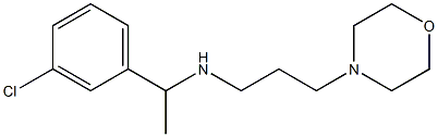 [1-(3-chlorophenyl)ethyl][3-(morpholin-4-yl)propyl]amine,,结构式