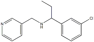 [1-(3-chlorophenyl)propyl](pyridin-3-ylmethyl)amine 化学構造式