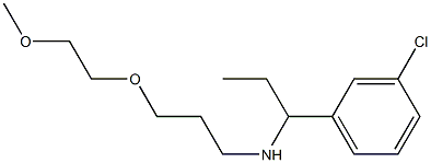 [1-(3-chlorophenyl)propyl][3-(2-methoxyethoxy)propyl]amine Structure