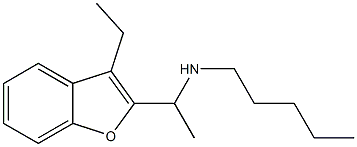 [1-(3-ethyl-1-benzofuran-2-yl)ethyl](pentyl)amine Struktur