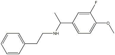 [1-(3-fluoro-4-methoxyphenyl)ethyl](2-phenylethyl)amine Struktur