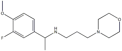 [1-(3-fluoro-4-methoxyphenyl)ethyl][3-(morpholin-4-yl)propyl]amine Struktur