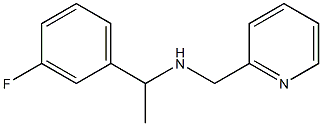 [1-(3-fluorophenyl)ethyl](pyridin-2-ylmethyl)amine,,结构式