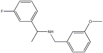 [1-(3-fluorophenyl)ethyl][(3-methoxyphenyl)methyl]amine,,结构式