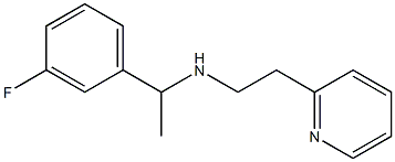 [1-(3-fluorophenyl)ethyl][2-(pyridin-2-yl)ethyl]amine 结构式