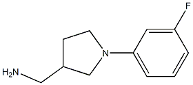[1-(3-fluorophenyl)pyrrolidin-3-yl]methylamine Structure
