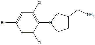 [1-(4-bromo-2,6-dichlorophenyl)pyrrolidin-3-yl]methanamine