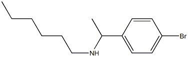 [1-(4-bromophenyl)ethyl](hexyl)amine Structure