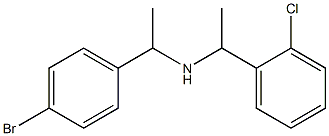 [1-(4-bromophenyl)ethyl][1-(2-chlorophenyl)ethyl]amine Structure