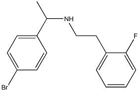 [1-(4-bromophenyl)ethyl][2-(2-fluorophenyl)ethyl]amine Structure