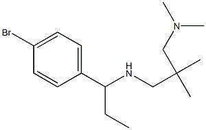 [1-(4-bromophenyl)propyl]({2-[(dimethylamino)methyl]-2-methylpropyl})amine|