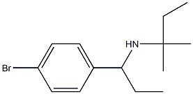 [1-(4-bromophenyl)propyl](2-methylbutan-2-yl)amine Structure