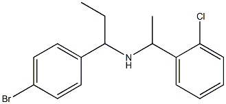 [1-(4-bromophenyl)propyl][1-(2-chlorophenyl)ethyl]amine 化学構造式
