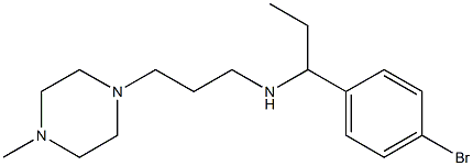 [1-(4-bromophenyl)propyl][3-(4-methylpiperazin-1-yl)propyl]amine,,结构式