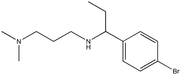 [1-(4-bromophenyl)propyl][3-(dimethylamino)propyl]amine Structure