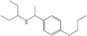 [1-(4-butylphenyl)ethyl](pentan-3-yl)amine Struktur