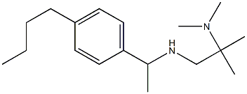 [1-(4-butylphenyl)ethyl][2-(dimethylamino)-2-methylpropyl]amine Structure