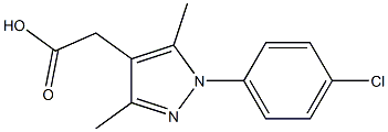 [1-(4-chlorophenyl)-3,5-dimethyl-1H-pyrazol-4-yl]acetic acid Structure