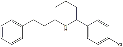 [1-(4-chlorophenyl)butyl](3-phenylpropyl)amine Struktur