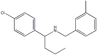 [1-(4-chlorophenyl)butyl][(3-methylphenyl)methyl]amine,,结构式